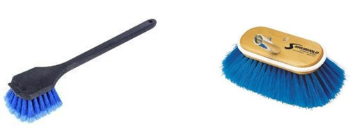 Brushes used to remove Liquid Shield Wrap